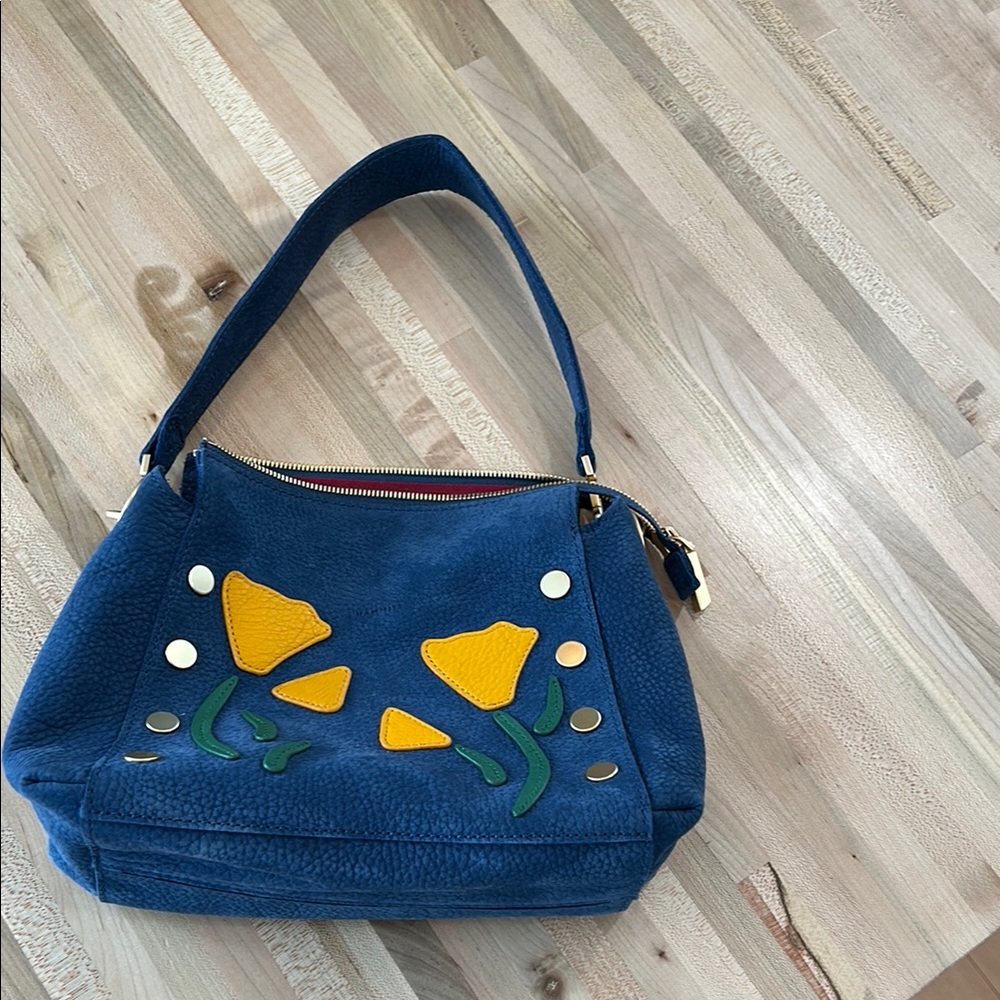 Limited Edition HAMMITT Bryant Poppy Florals Studded  Bag